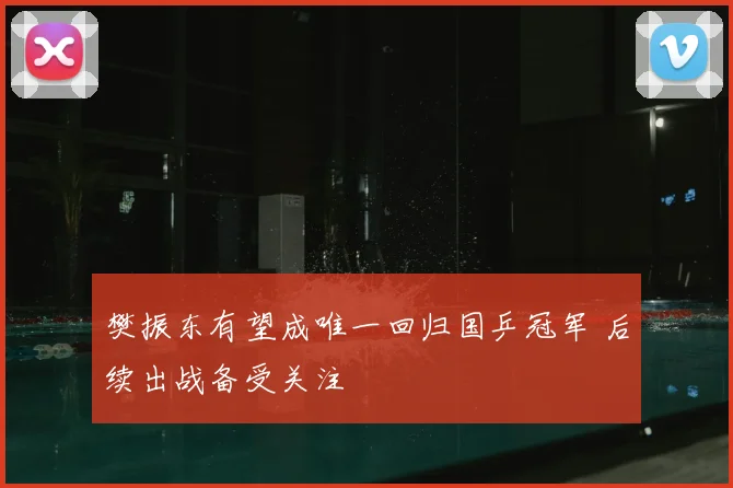 樊振东有望成唯一回归国乒冠军 后续出战备受关注
